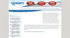 Desktop Screenshot of extremitymedical.com